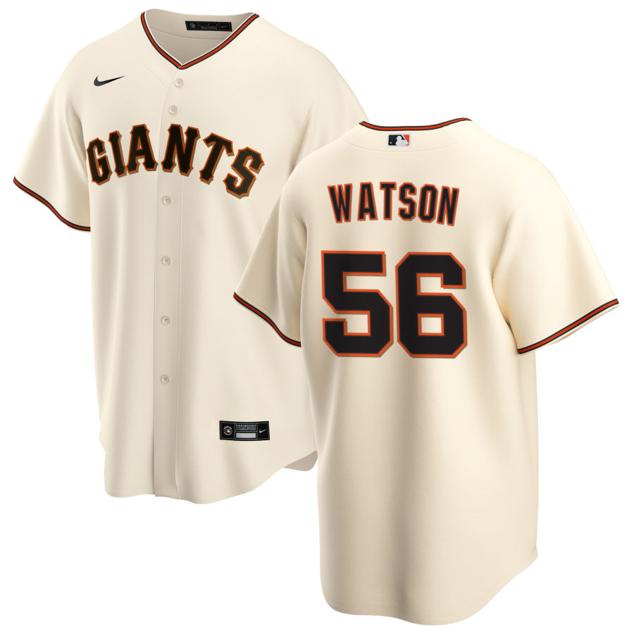 Nike Men #56 Tony Watson San Francisco Giants Baseball Jerseys Sale-Cream